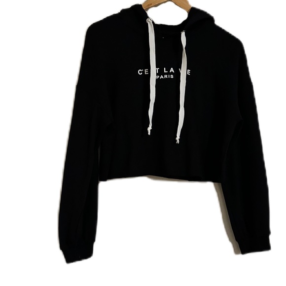 Tops - Vest La Vie Paris  Cropped Hoodie